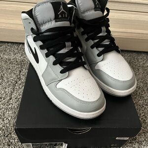 Nike Air Jordan Sneakers - Black, Gray, and White